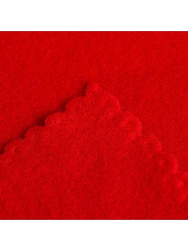 Плед Экономь и Я 150*180см, цв. красный, пл.160 г/м2, 100% п/э