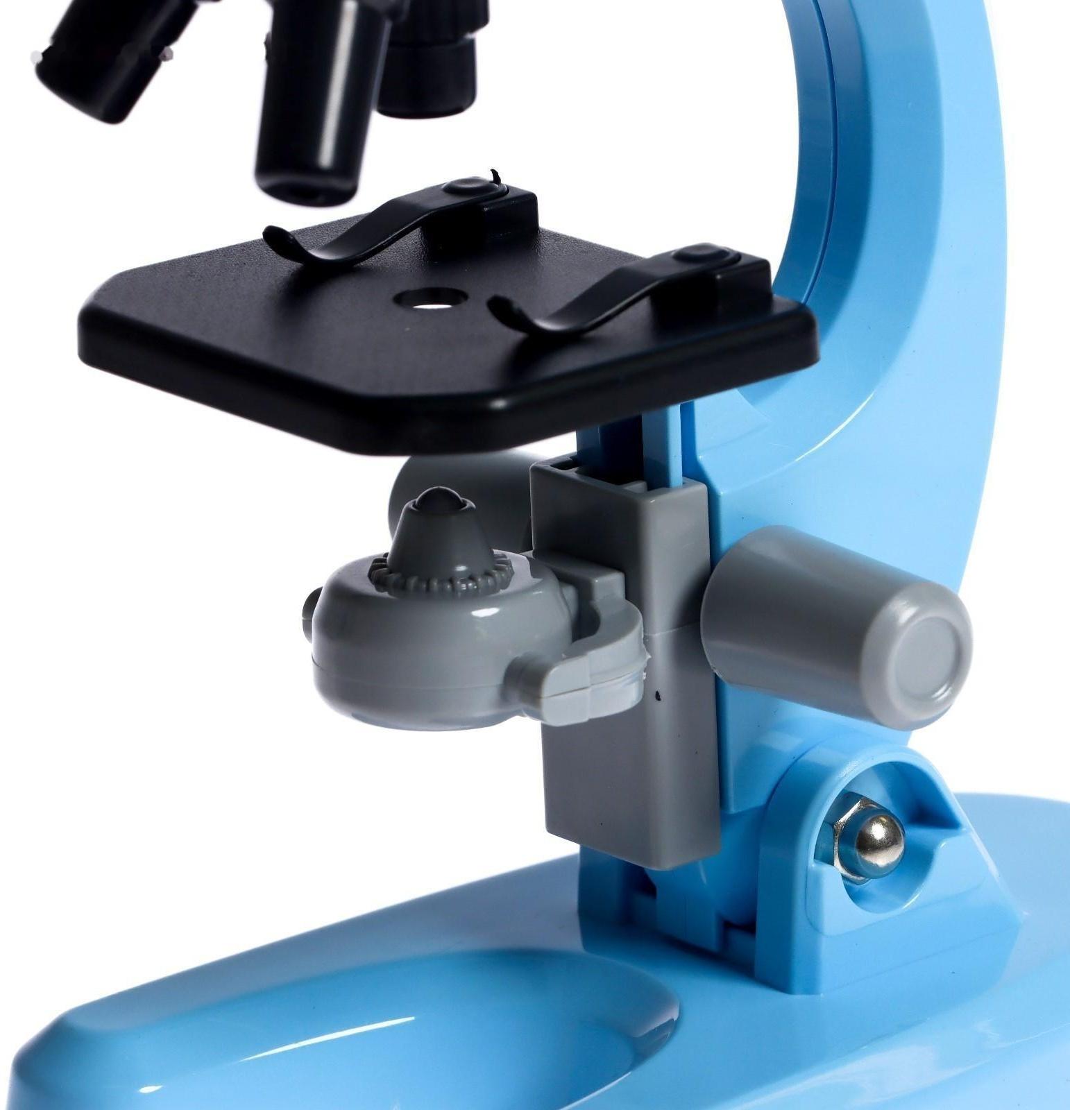 Микроскоп детский «Юный ботаник», кратность х100, х400, х1200, подсветка