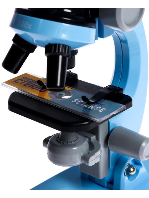 Микроскоп детский «Юный ботаник», кратность х100, х400, х1200, подсветка