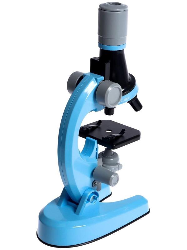 Микроскоп детский «Юный ботаник», кратность х100, х400, х1200, подсветка