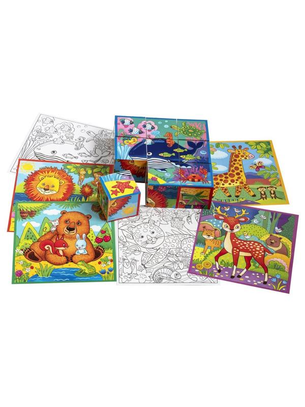 Умные кубики Пятнистый леопард. 9 шт