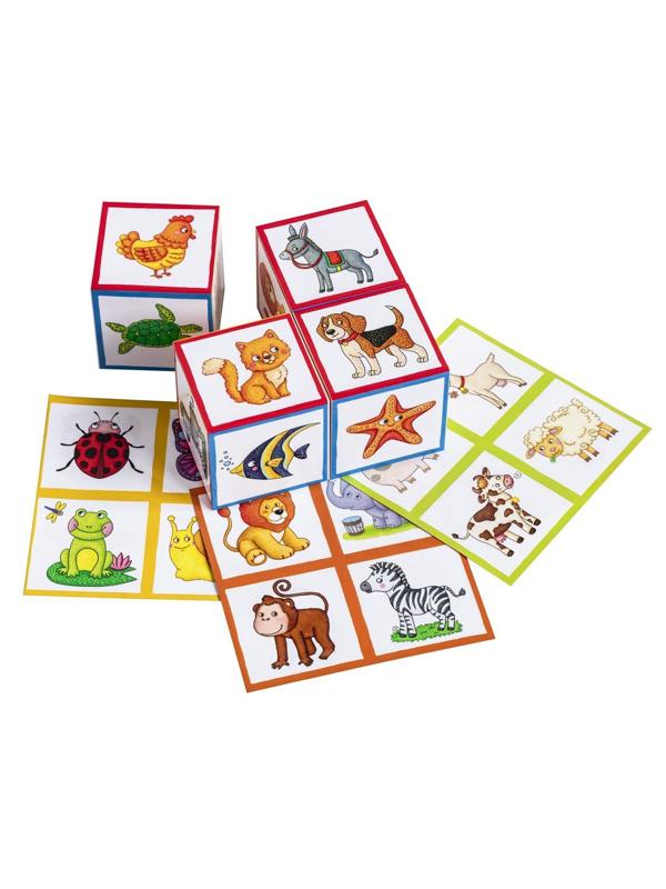 Умные кубики Кто где живет. 4 шт