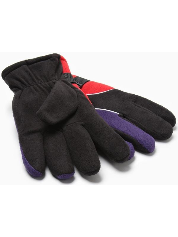 Перчатки мужские двухслойные MINAKU цв. красный, р-р 26 см