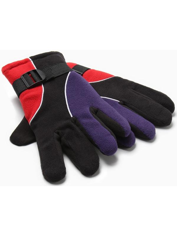 Перчатки мужские двухслойные MINAKU цв. красный, р-р 26 см