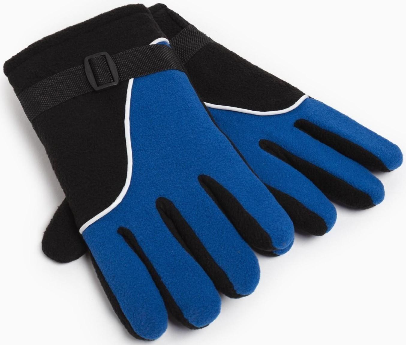 Перчатки мужские двухслойные MINAKU цв. синий, р-р 26 см