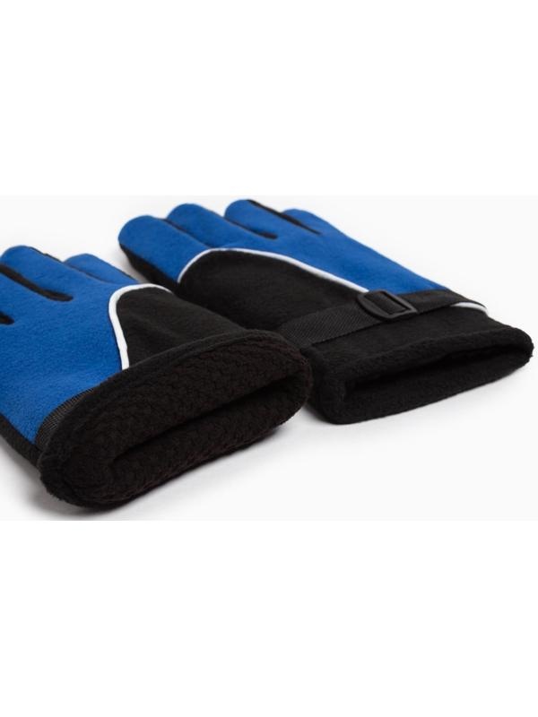 Перчатки мужские двухслойные MINAKU цв. синий, р-р 26 см