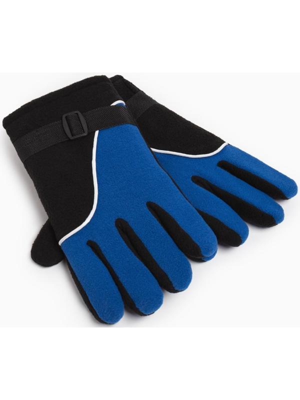 Перчатки мужские двухслойные MINAKU цв. синий, р-р 26 см