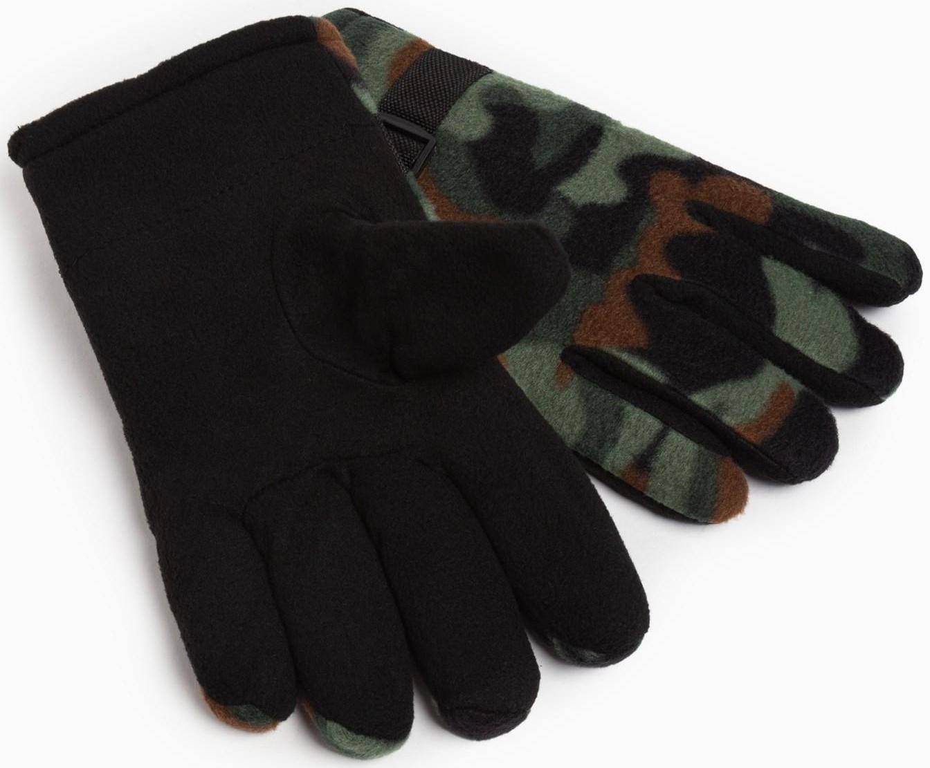 Перчатки мужские двухслойные MINAKU цв. хаки, р-р 26 см