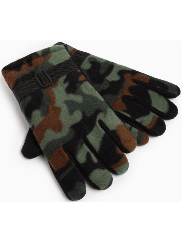 Перчатки мужские двухслойные MINAKU цв. хаки, р-р 26 см