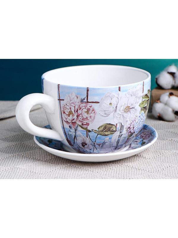 Горшок в форме чашки 