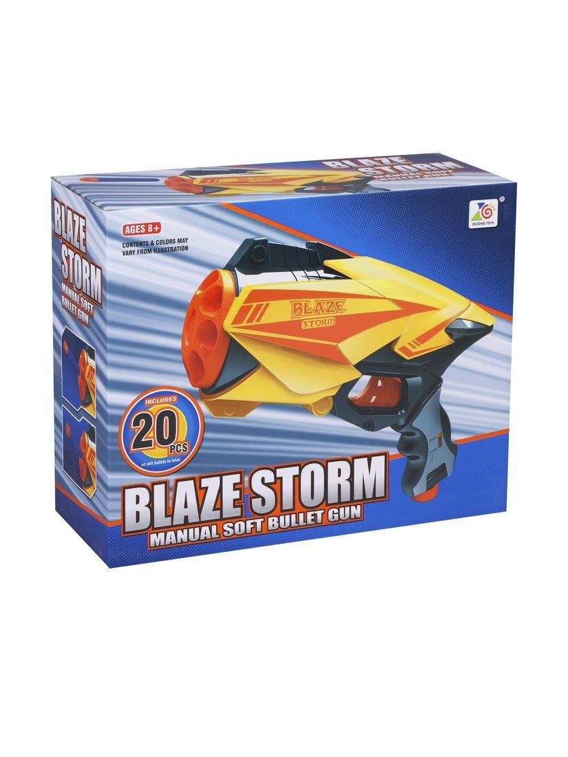 Бластер с мягкими пулями, в комплекте: м/пули 20шт.