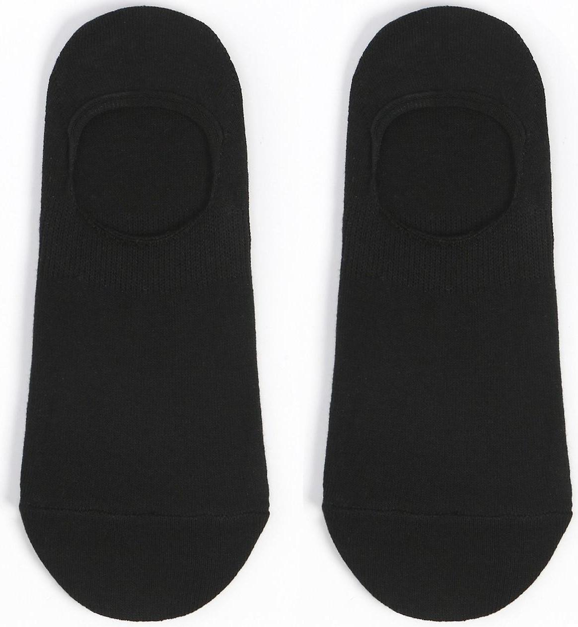 Носки-подследники мужские, цвет чёрный, размер 27-29