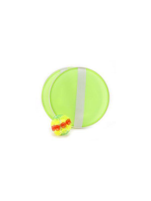 Игра с липучкой, 2 тарелки+шарик со светом на липучке, батар.AG3*3шт. вх. в
компл.в ассорт., в ассор