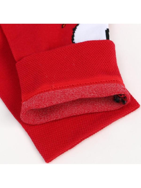 Носки мужские, цвет красный/гусь, размер 25