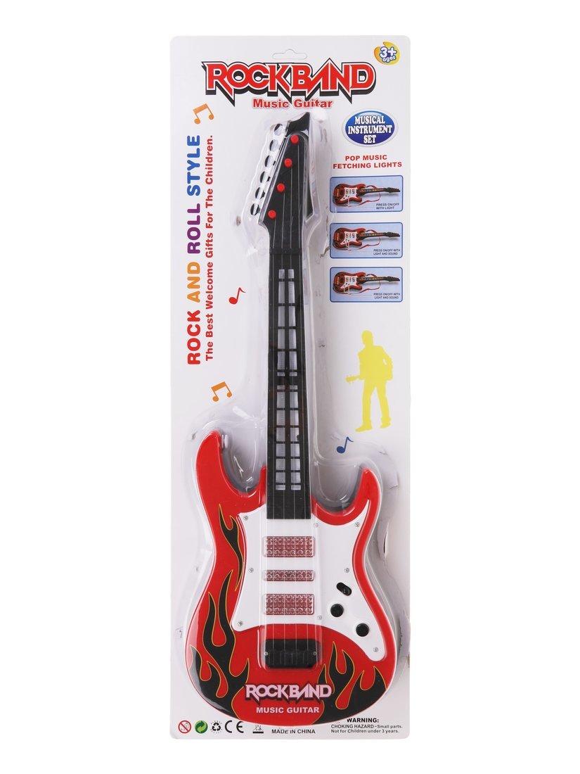 Музыкальный инструмент Гитара, 53 см, 4 струны, свет, звук, эл. пит. АА*3, не
вх. в комплект