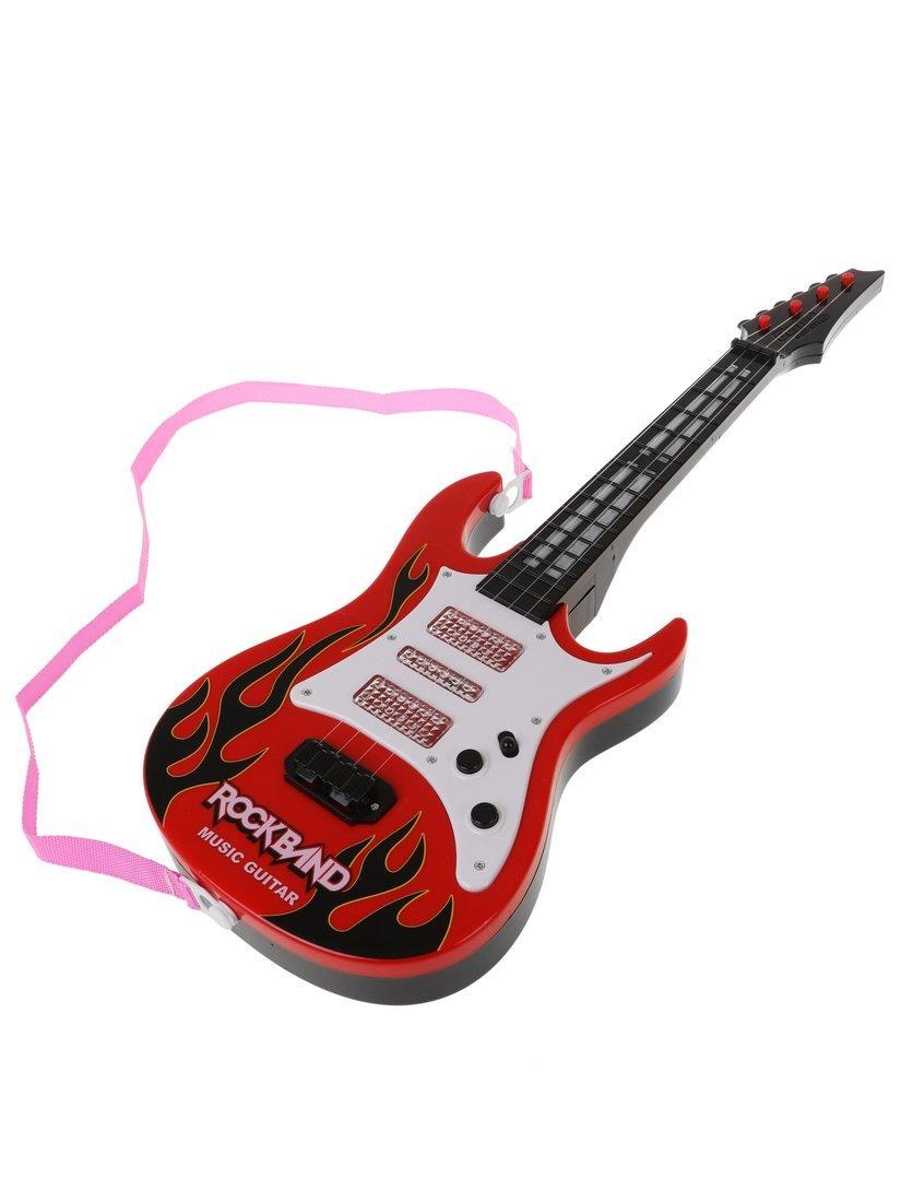 Музыкальный инструмент Гитара, 53 см, 4 струны, свет, звук, эл. пит. АА*3, не
вх. в комплект