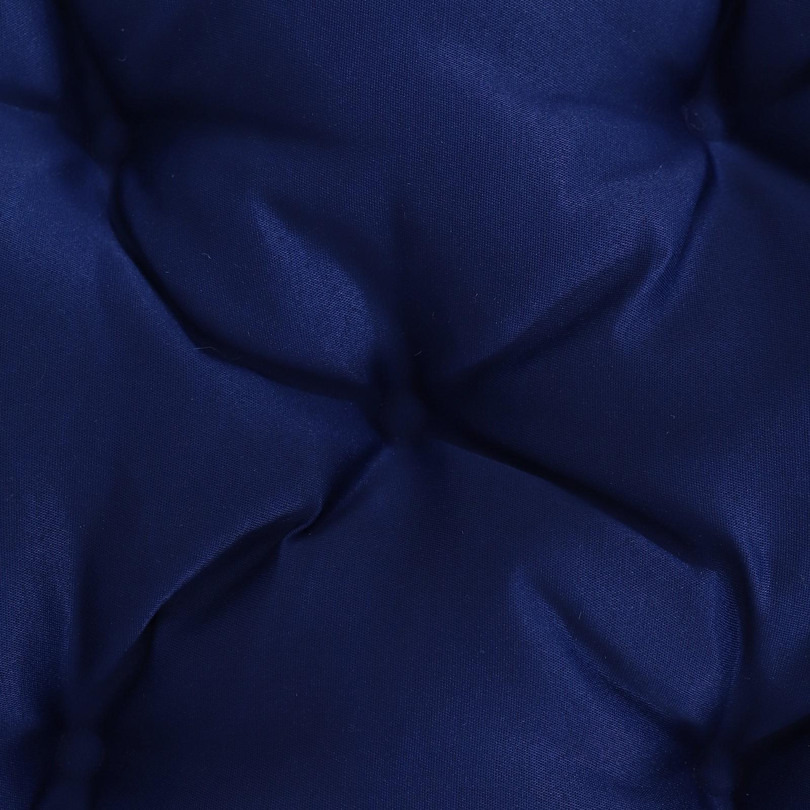 Набор подушек для стула непромокаемых, 40х40см 2 шт, цвет тёмно-синий, файберфлекс, грета 20%, пэ