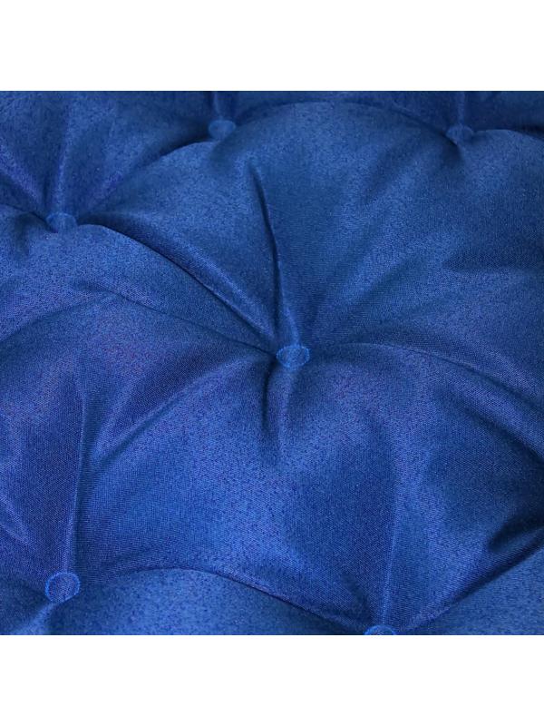 Подушка круглая на кресло непромокаемая, размер D60 см, цвет василек, файберфлекс, грета 20%, полиэстер 80%