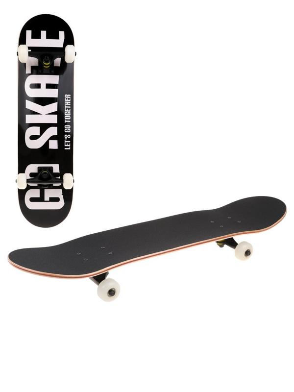 Скейтборд Х-Match, дека клён с нажд. покрыт 80*20, PU колеса, алюмин. подвеска