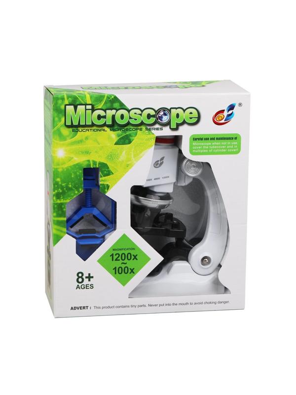 Микроскоп детский 100-1200х увеличение, 3 объектива, держатель смартфона,
аксессуары, эл.пит. АА*2 не вх в компл., кор
