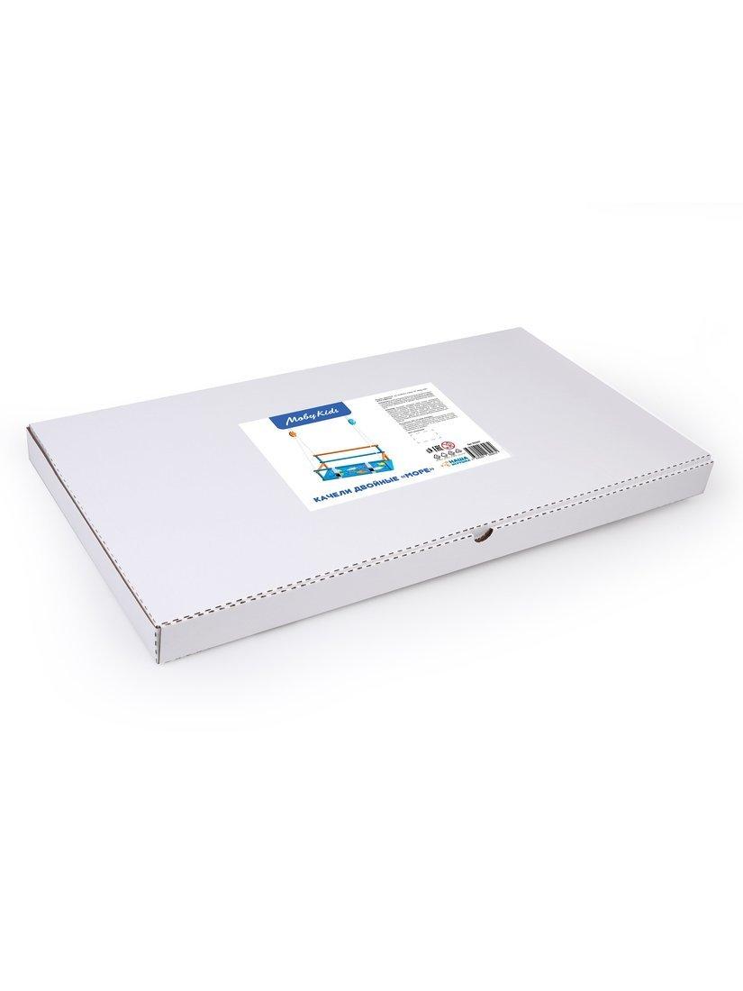 Качели детские деревянные двухместные (Рядом) Moby Kids Море