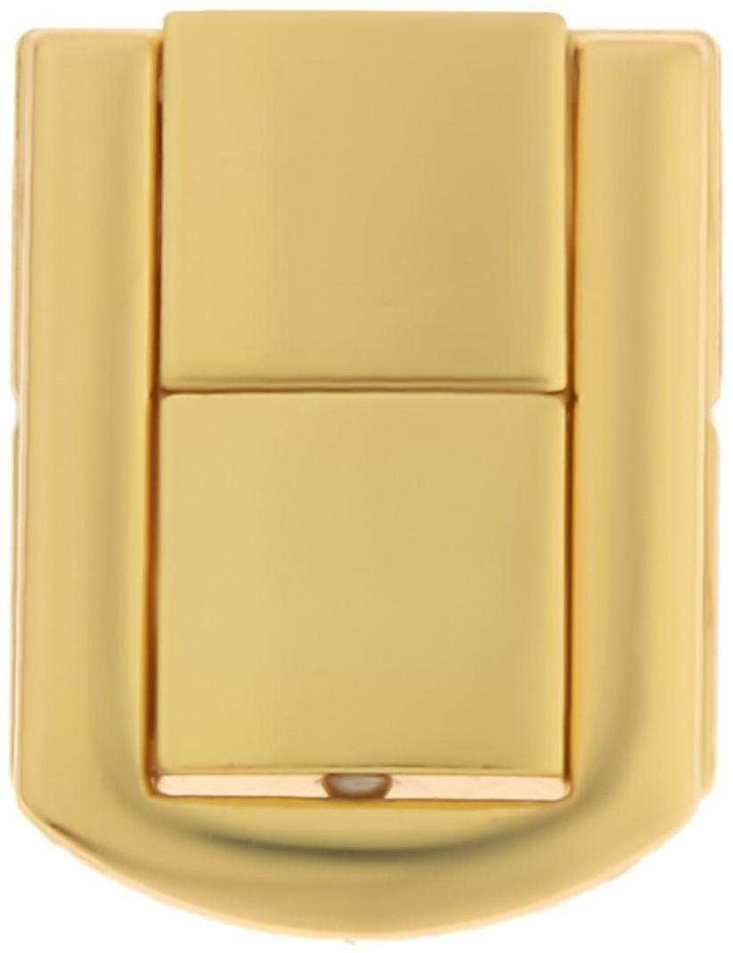 Замок-защелка на ящик ZM01, 3,2х2,5 см, цвет золото