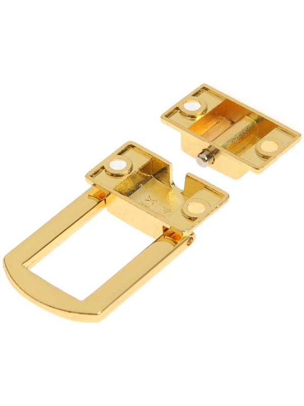 Замок-защелка на ящик ZM01, 3,2х2,5 см, цвет золото
