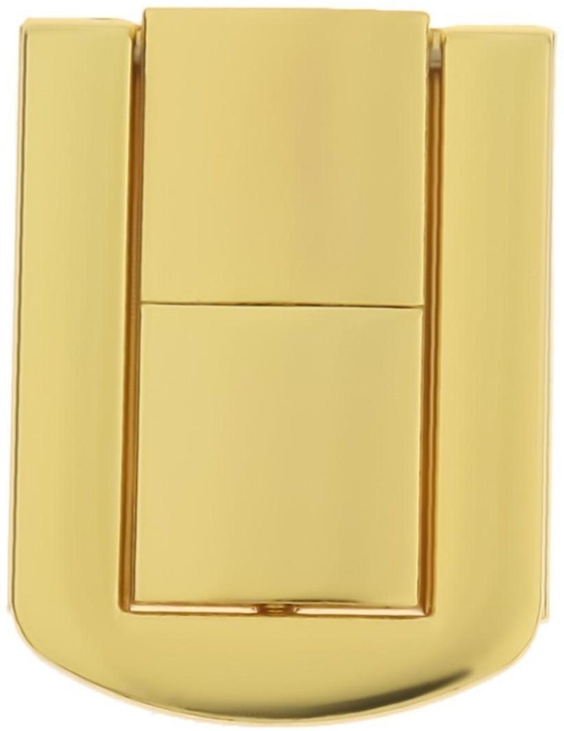 Замок-защелка на ящик ZM01, 4,3х3,2 см, цвет золото