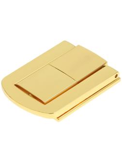 Замок-защелка на ящик ZM01, 4,3х3,2 см, цвет золото