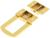 Замок-защелка на ящик ZM01, 4,3х3,2 см, цвет золото
