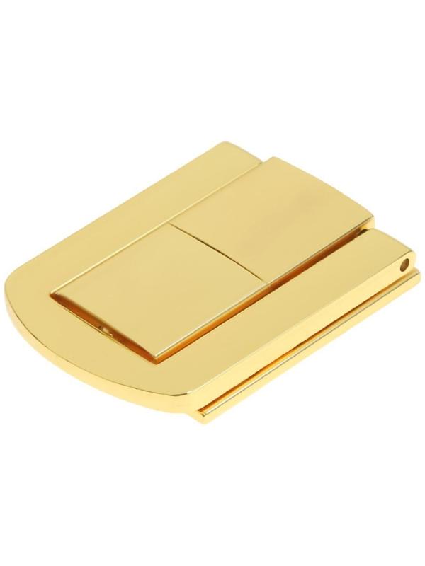 Замок-защелка на ящик ZM01, 4,3х3,2 см, цвет золото