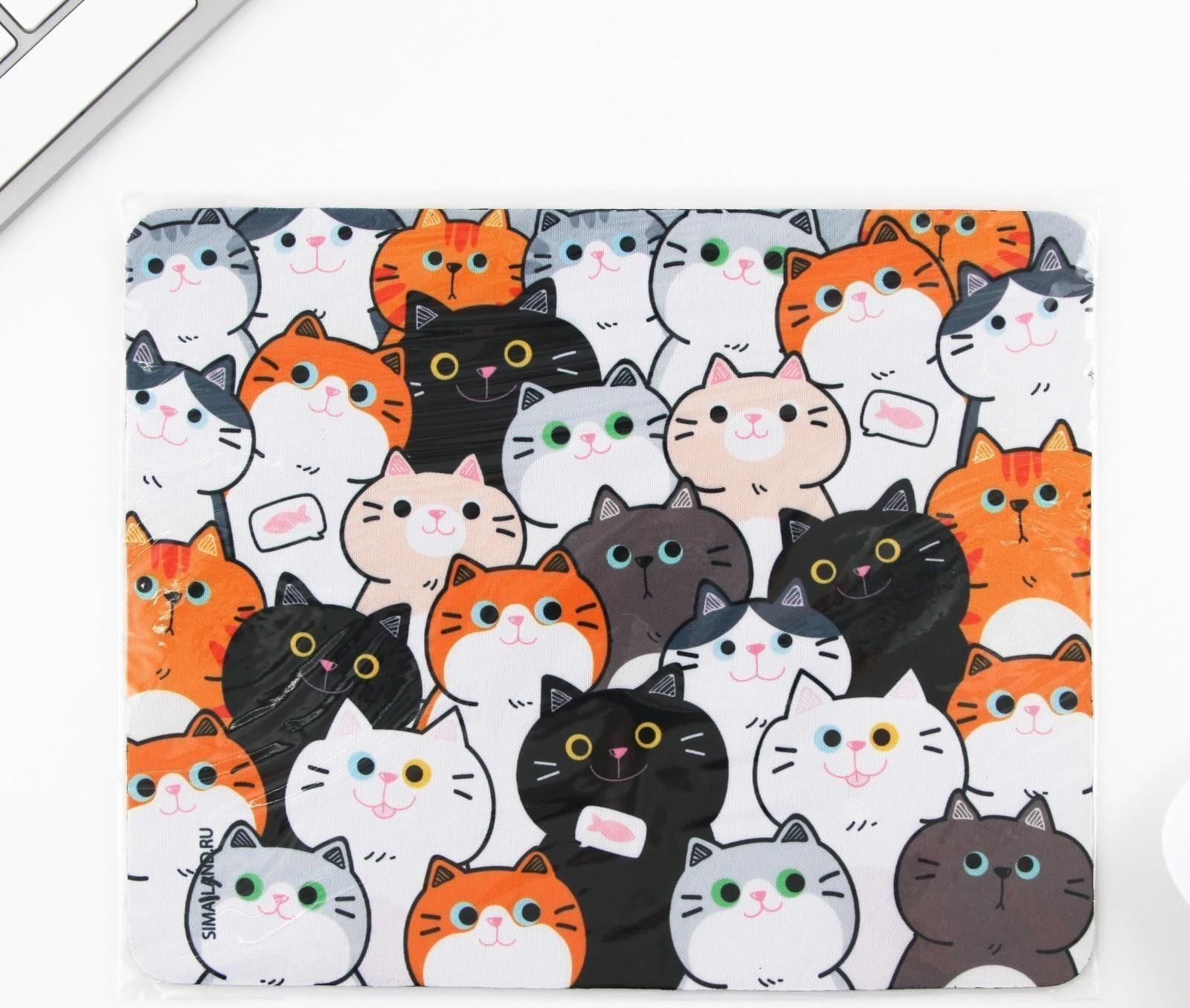 Коврик для компьютерной мыши «Котята», 22 х 18 см