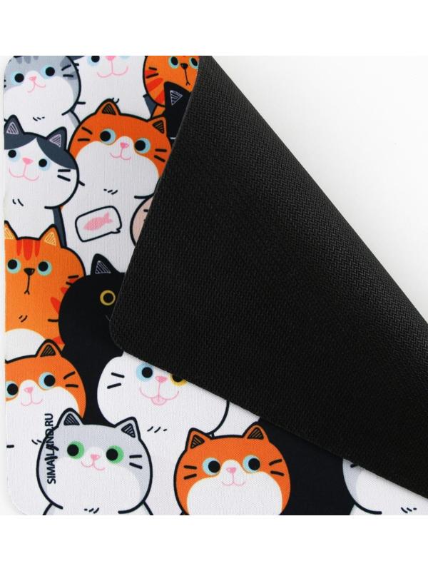 Коврик для компьютерной мыши «Котята», 22 х 18 см