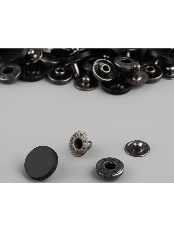 Кнопки установочные, Альфа, d = 12 мм, цвет золотой матовый