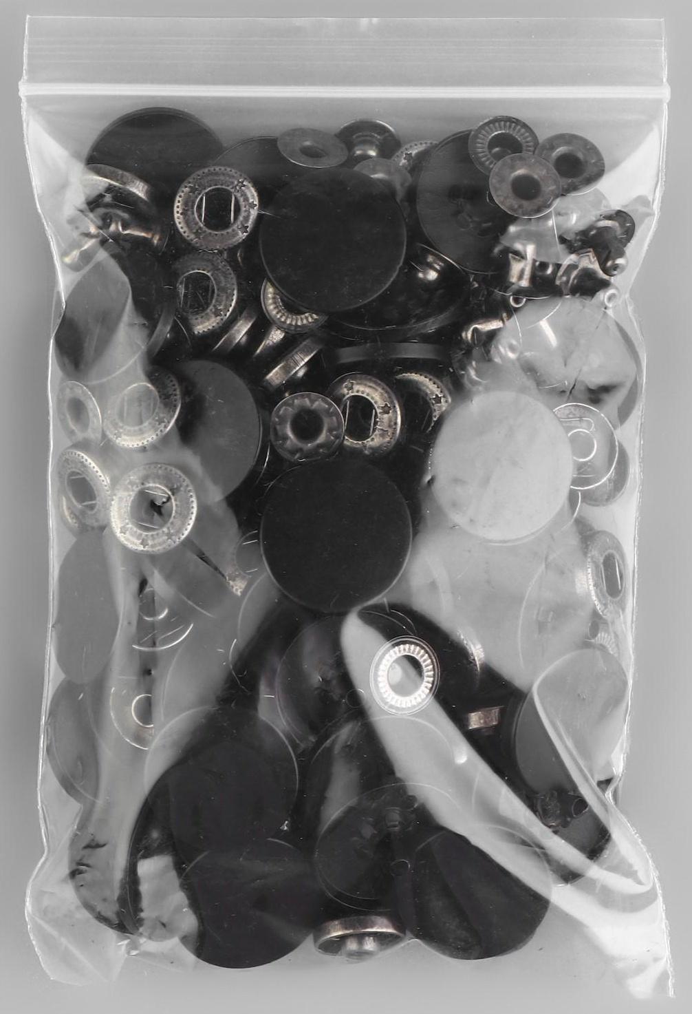 Кнопки установочные, Альфа, d = 20 мм, цвет чёрный матовый