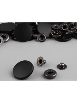 Кнопки установочные, Альфа, d = 20 мм, цвет чёрный матовый