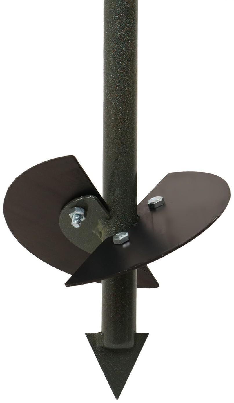 Бур садовый, шнековый, L = 2 м, d = 150 мм