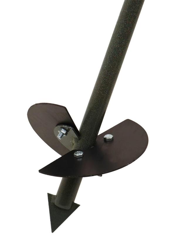 Бур садовый, шнековый, L = 2 м, d = 150 мм