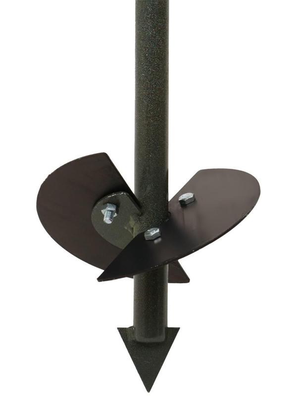 Бур садовый, шнековый, L = 2 м, d = 150 мм