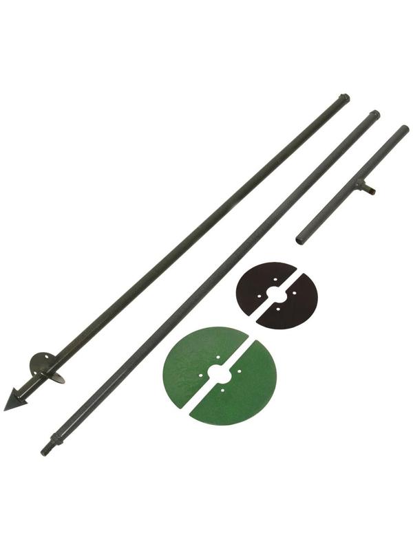 Бур садовый, шнековый, L = 2 м, d = 150 мм