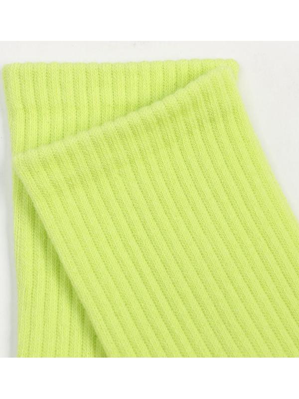 Носки, цвет салатовый, размер 25-27