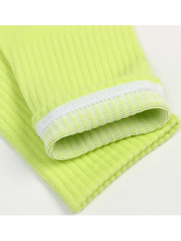 Носки, цвет салатовый, размер 25-27