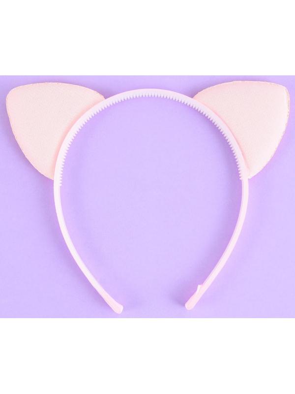 Ободок «‎Кошечка»‎, персиковый