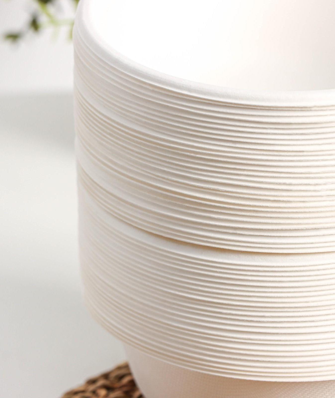 Тарелка суповая ECO, 500 мл, d=15,5 см, сахарный тростник, 50 шт/уп.