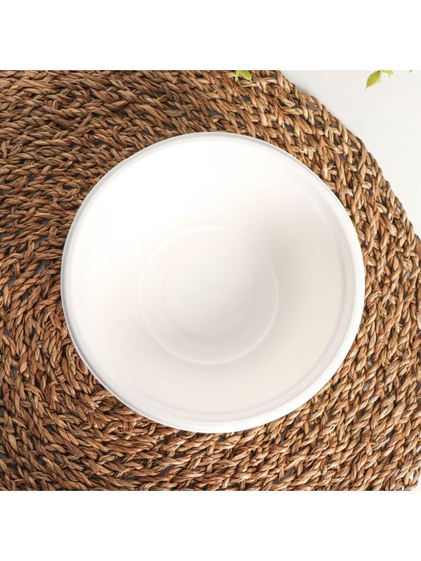 Тарелка суповая ECO, 500 мл, d=15,5 см, сахарный тростник, 50 шт/уп.