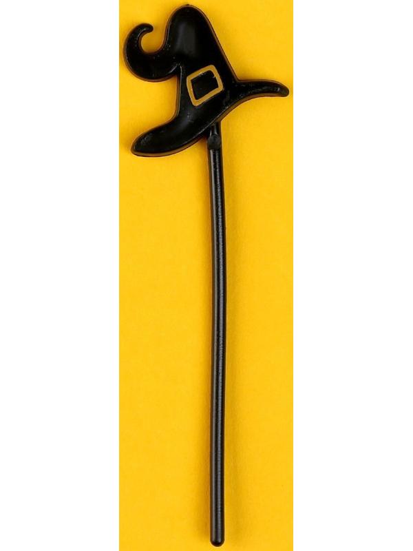 Шпажки «Шляпа», в наборе 12 штук, цвет чёрный