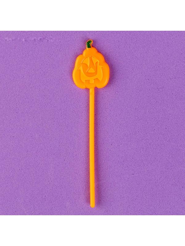 Шпажки «Тыква», в наборе 12 штук, цвет оранжевый