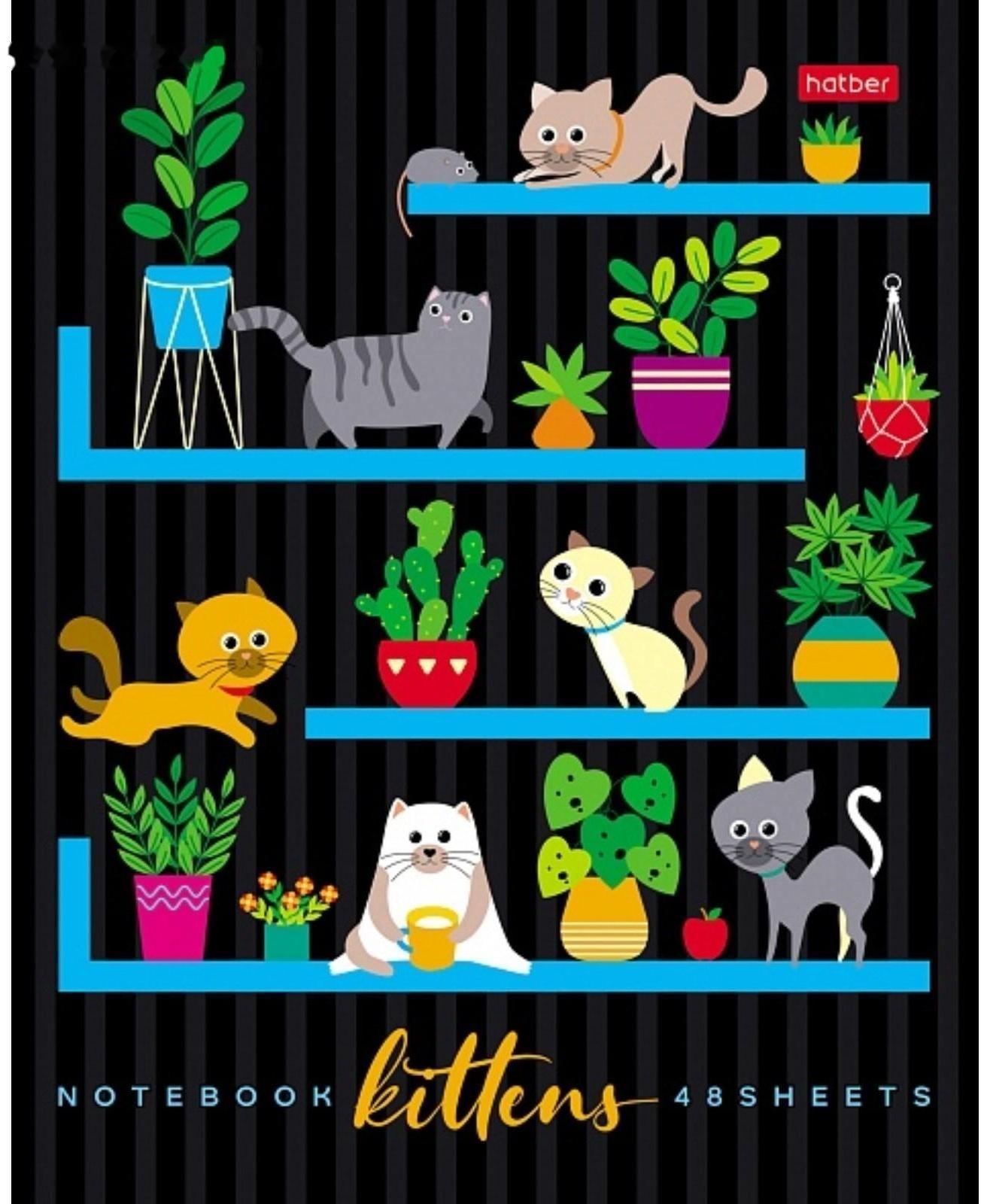 Тетрадь А5, 48 листов в клетку 