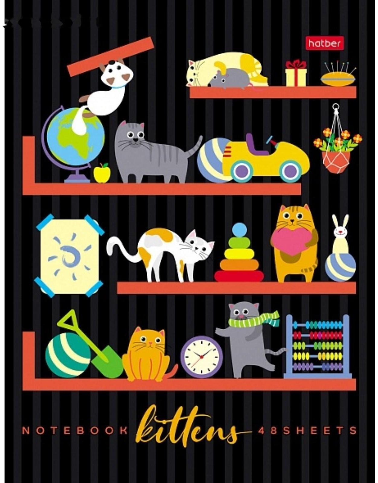 Тетрадь А5, 48 листов в клетку 