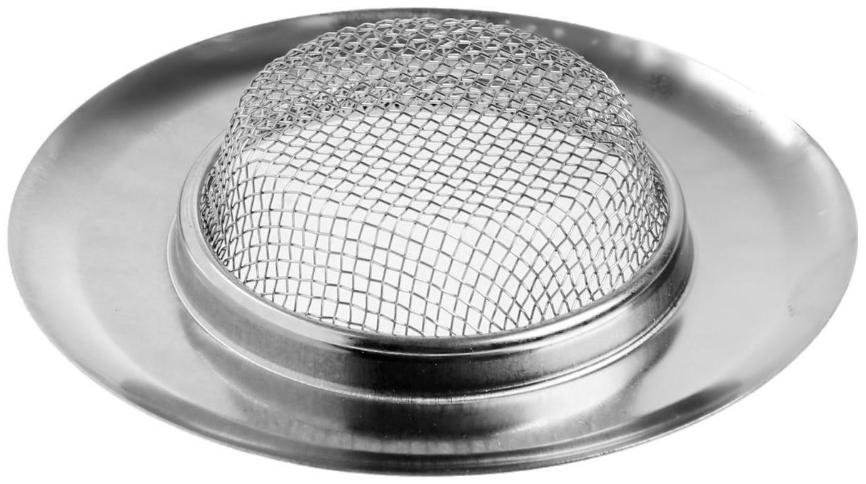 Ситечко в раковину SS-3, 2 шт, d = 7,8 см, нержавеющая сталь